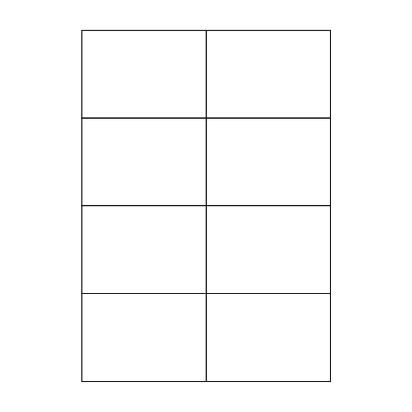 A4 Matte Laser Permanent Labels, 1,000 Sheets per carton (8 sizes to choose from)