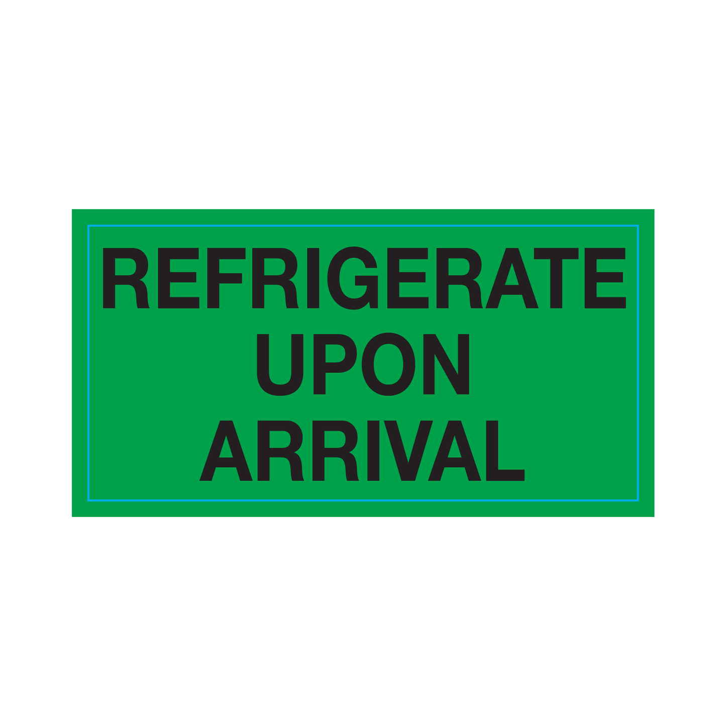 refridgerate upon arrival labels