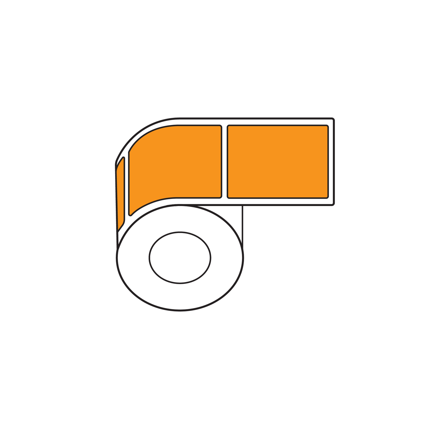 Thermal Transfer Paper Labels, 127mm x 200mm, 750 labels per roll, 76mm core