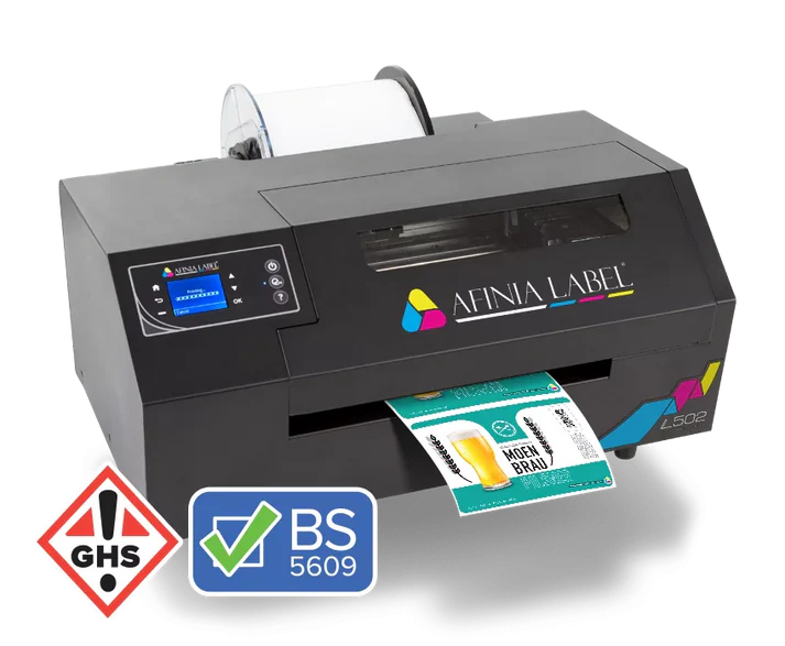 Afinia L502 Label Printer with HP DuraPrime Duo-Ink Technology - Pigment Ink