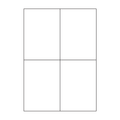 A4 Gloss Laser Permanent Labels, 1,000 Sheets per carton (8 sizes to choose from)
