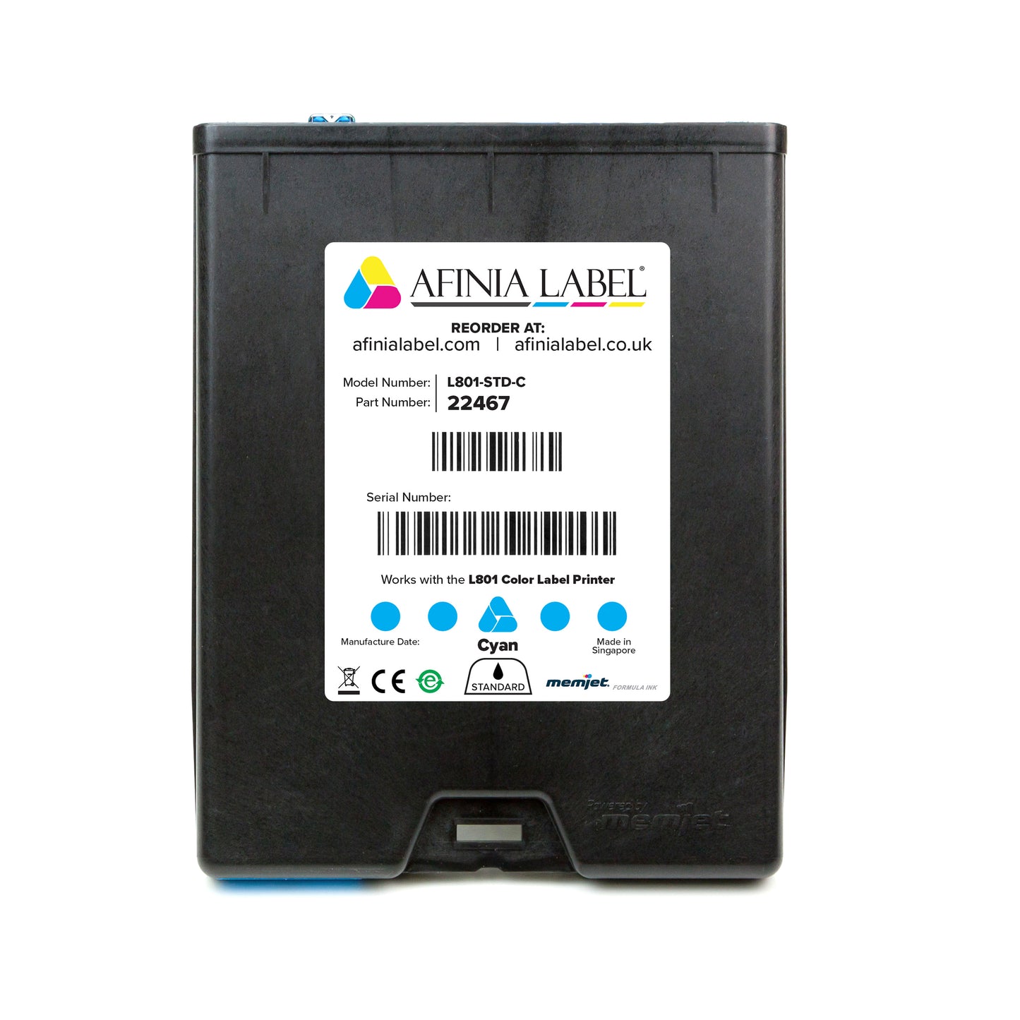 afinia label printing blue ink