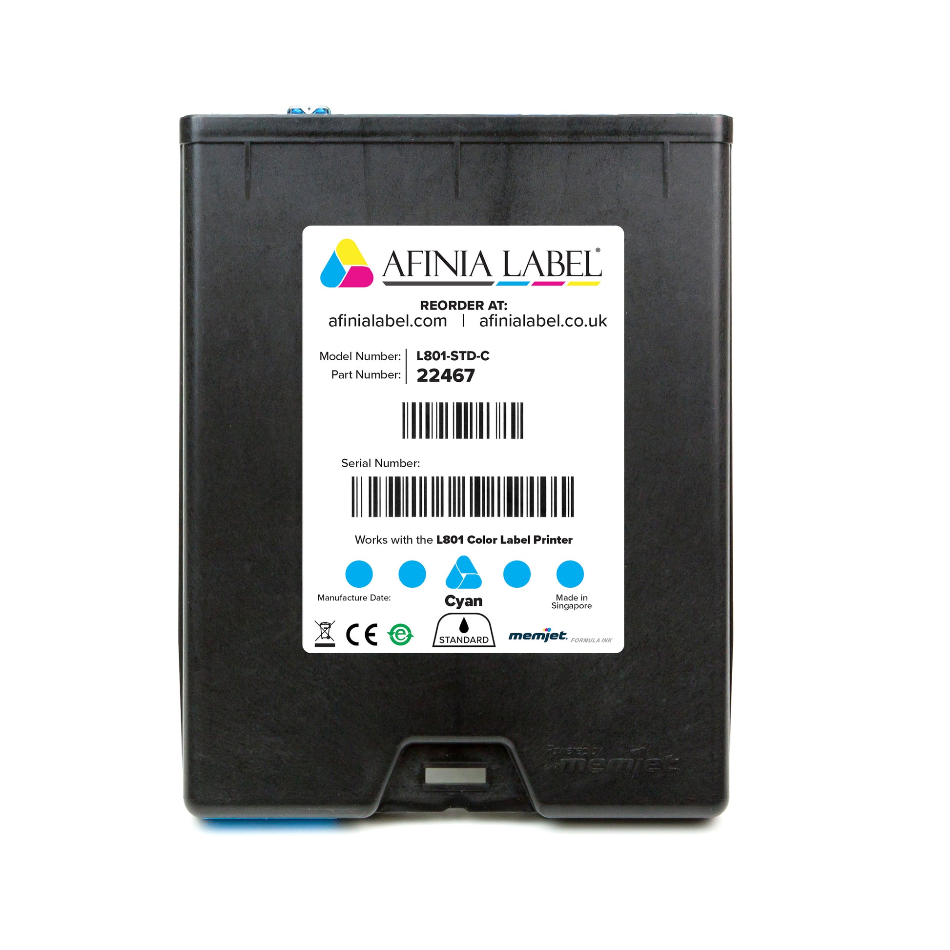 afinia label printing blue ink