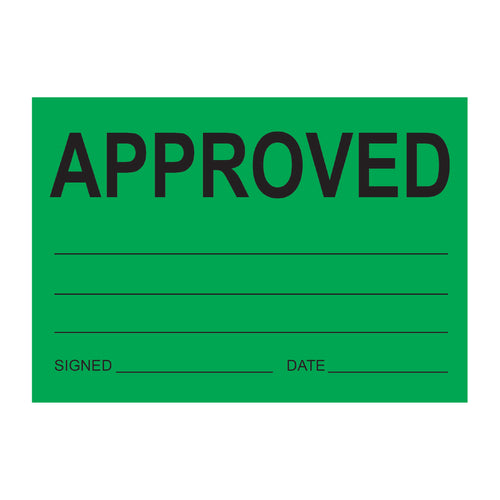 Approved Sticker for warehouse and shipping use – PDQ Labels Australia