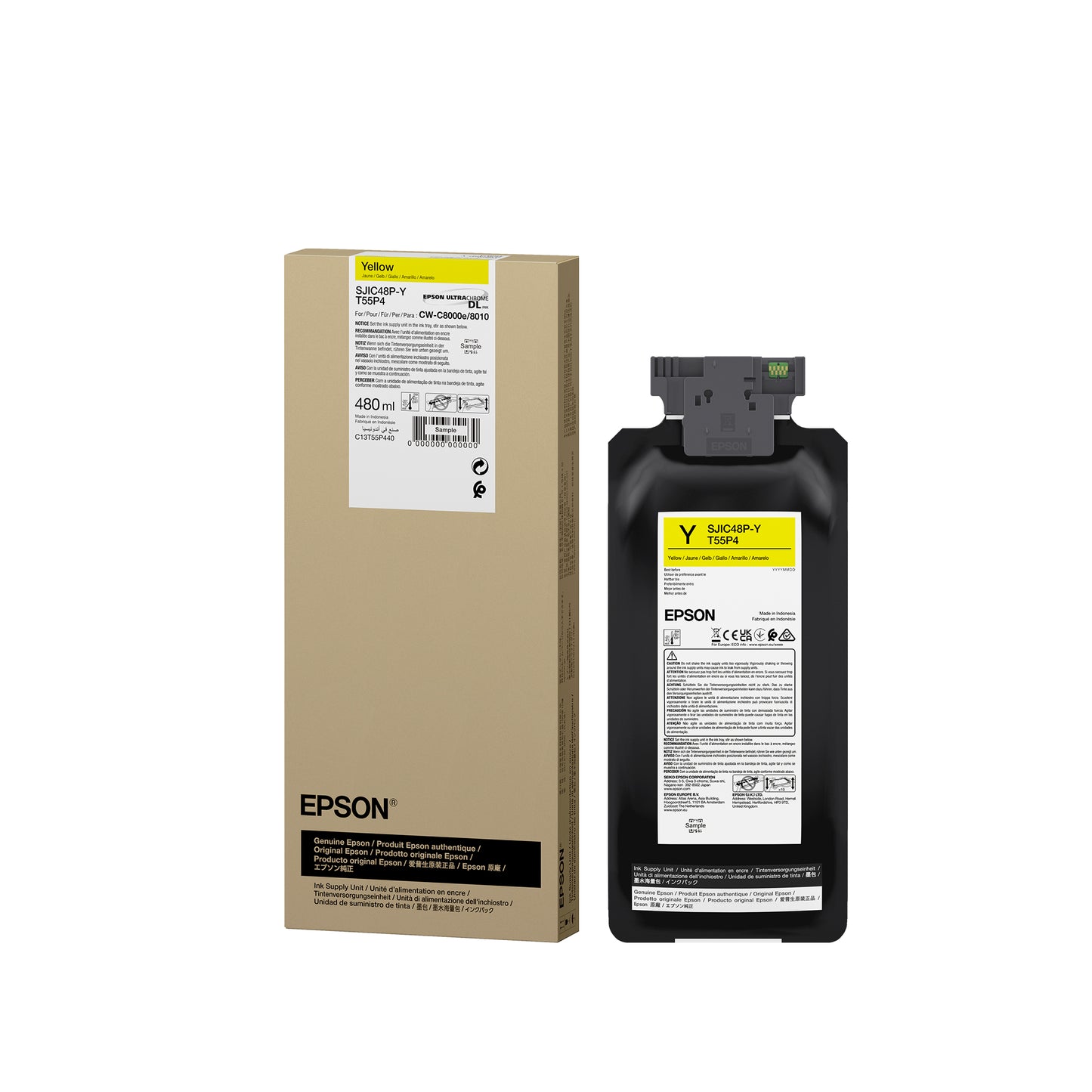 EPSON INK CARTRIDGE CW-C8010 YELLOW