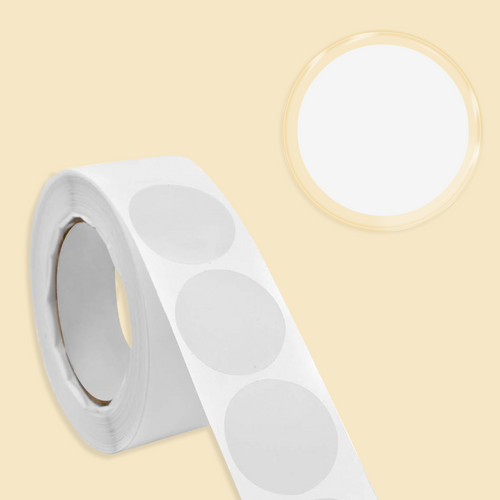 30mm Clear Circle Seals 1000 labels per roll for warehouse and shipping use – PDQ Labels Australia