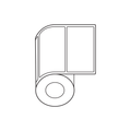 Thermal Shipping Labels, 100mm X 50mm, 1,000 per roll