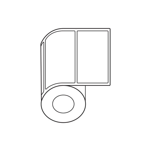 100 x 73 Plain Direct thermal labels, Removable adhesive, 76mm core, 1,000 per roll