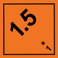 1.5 Explosives Label