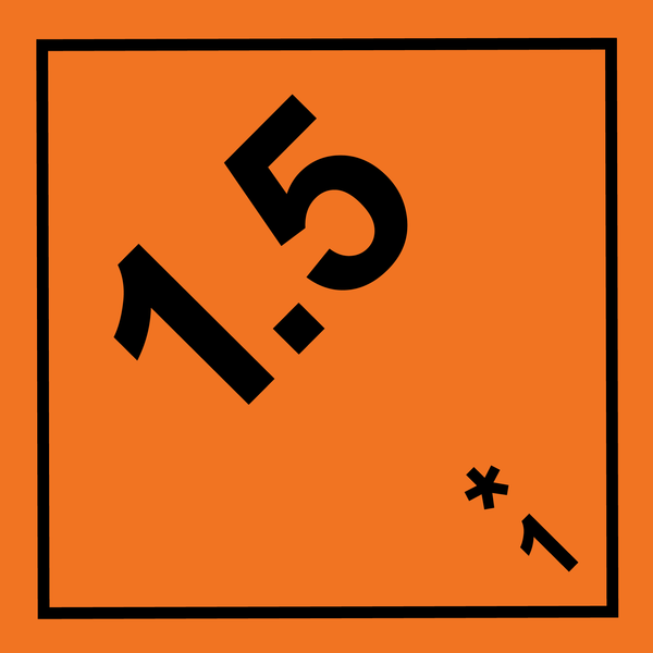 1.5 Explosives Label