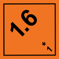 1.6 Explosives Label