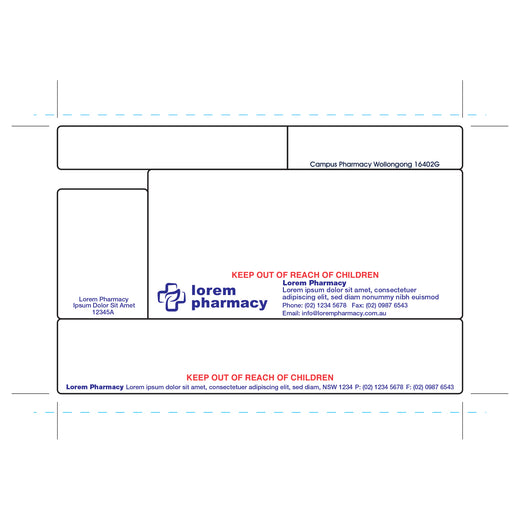 FRED Pharmacy Dispense Labels