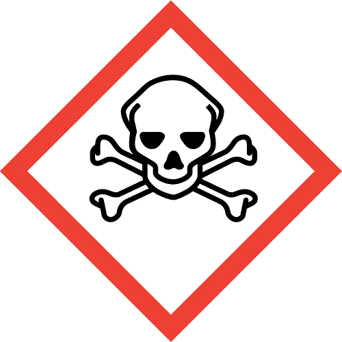 b. GHS 5 Acute Toxicity 100mm perm paper for warehouse and shipping use – PDQ Labels Australia