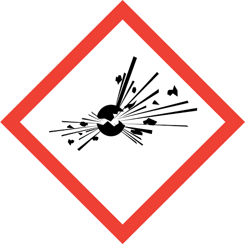 GHS 1 Explosive 50mm perm paper