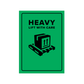 Heavy lift with care, 500 labels per roll