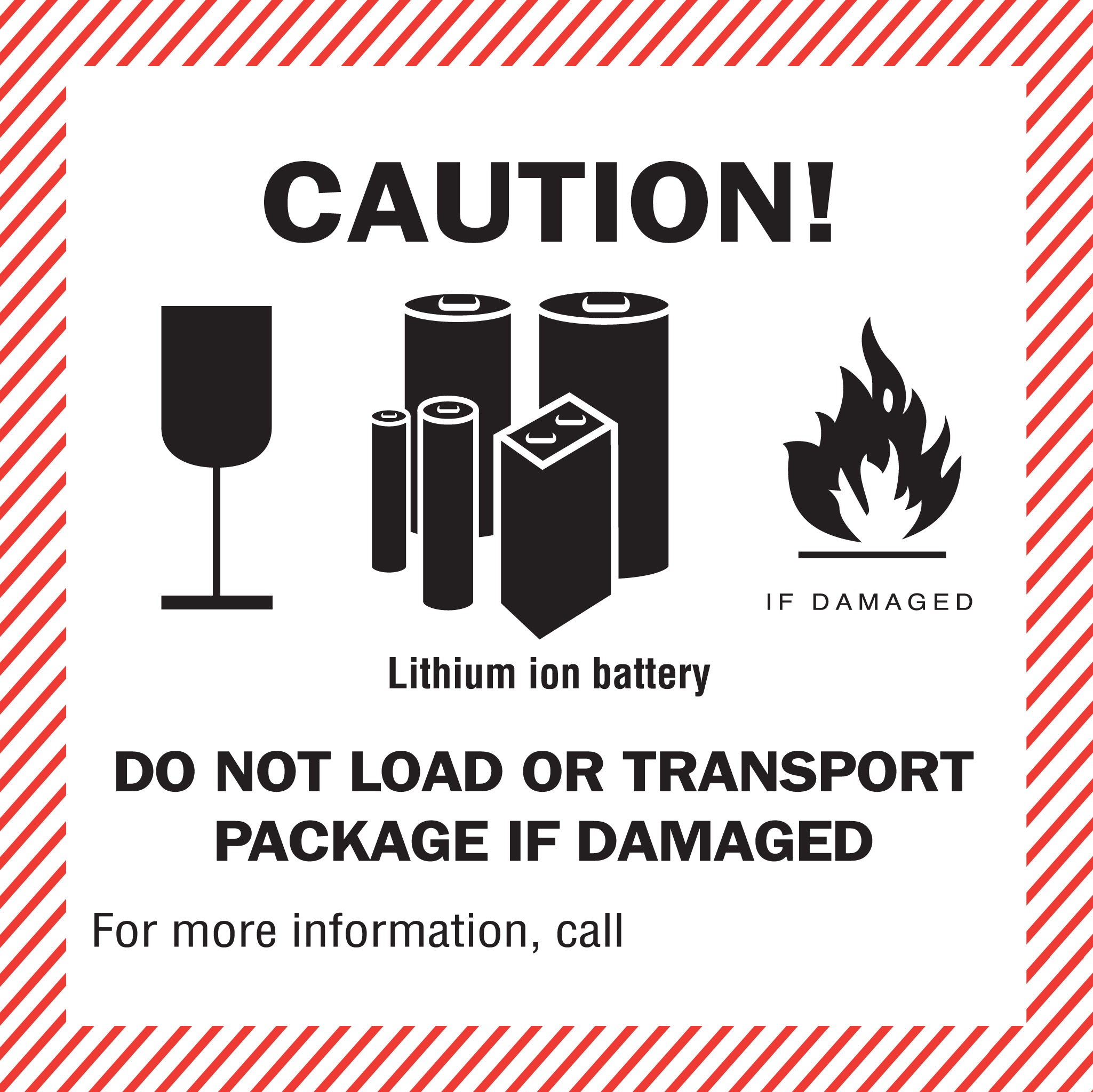Lithium Battery Caution Labels Buy Online – PDQ Label Printing Company