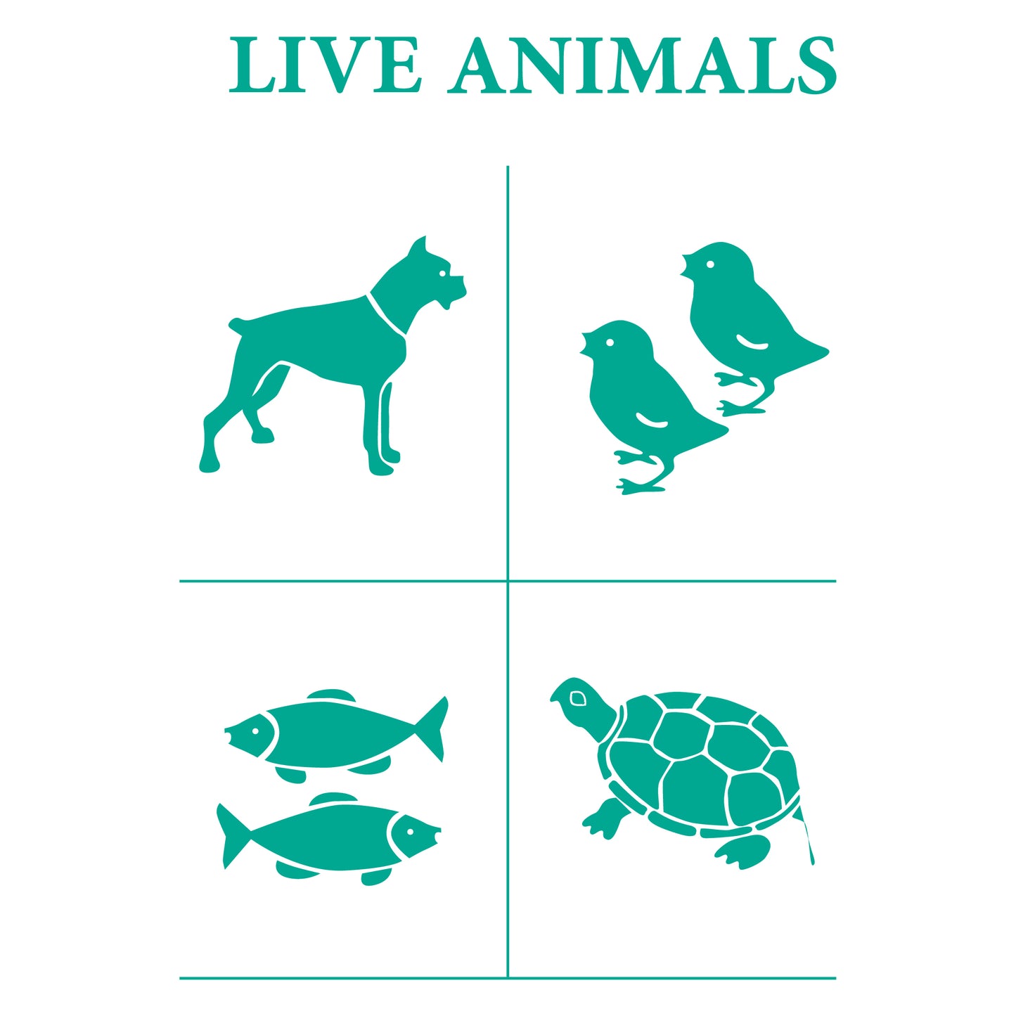 Live Animals Labels