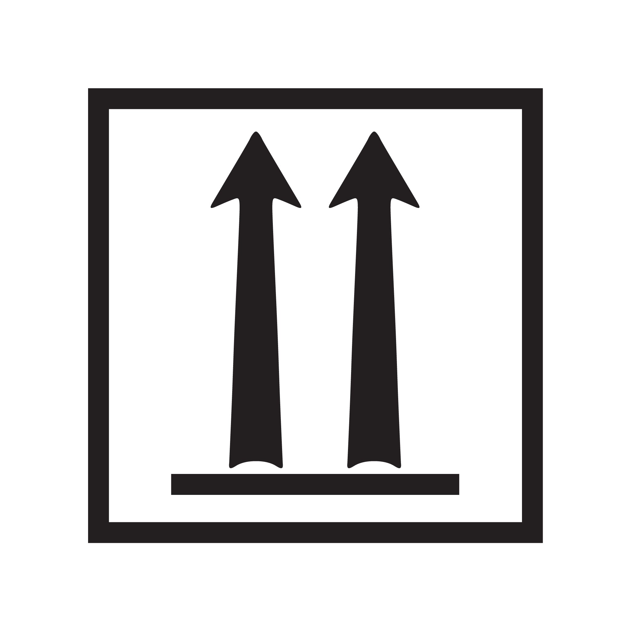 Orientation Arrows Labels, This Way Up – PDQ Label Printing Company