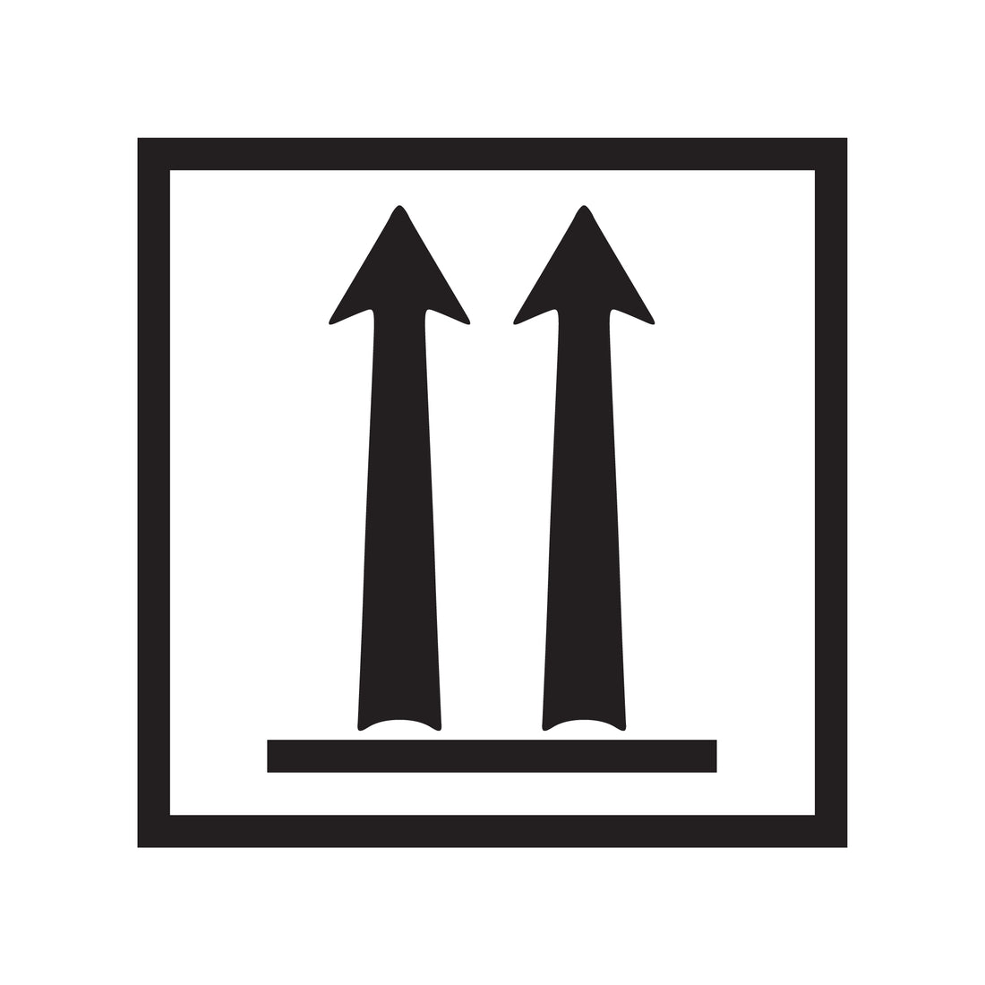 Orantation Label Orientation Arrows Labels | PDQ Labels Australia – PDQ Label Printing ...