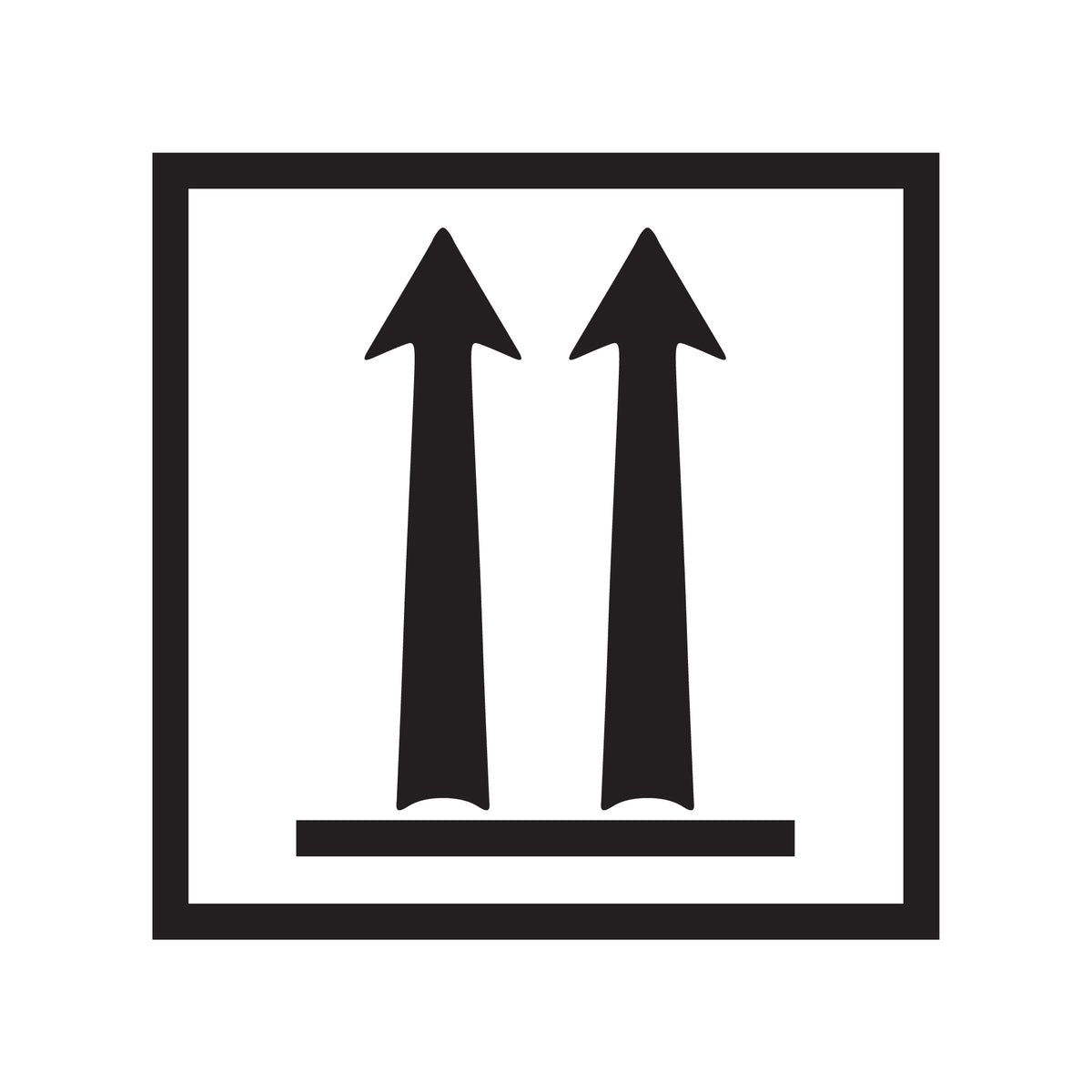 Orantation Label Orientation Arrows Labels | PDQ Labels Australia – PDQ Label Printing ...