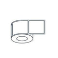 Thermal label rolls of 1000, 100mm x 187mm