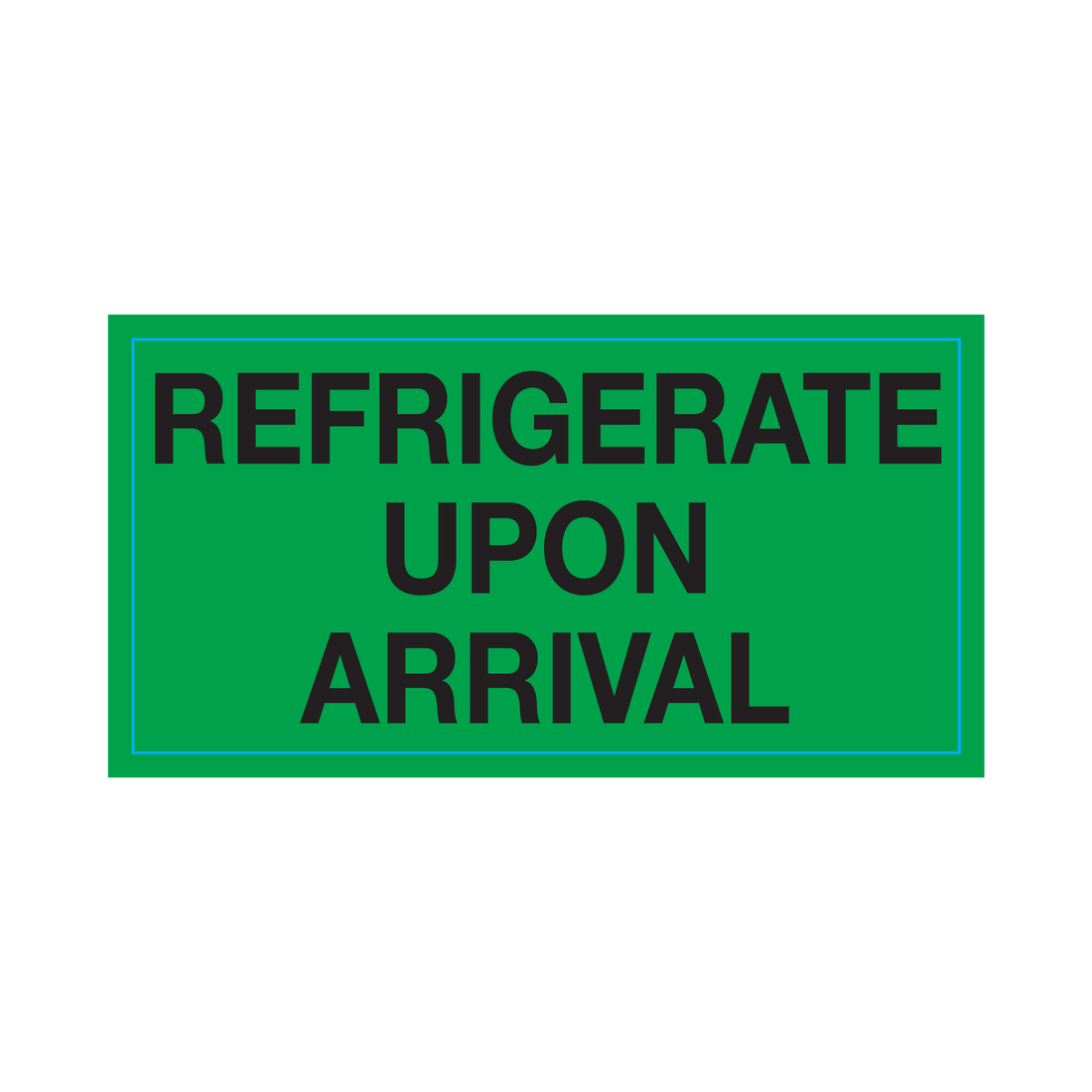 REFRIDGERATE UPON ARRIVAL Labels, 500 labels per roll