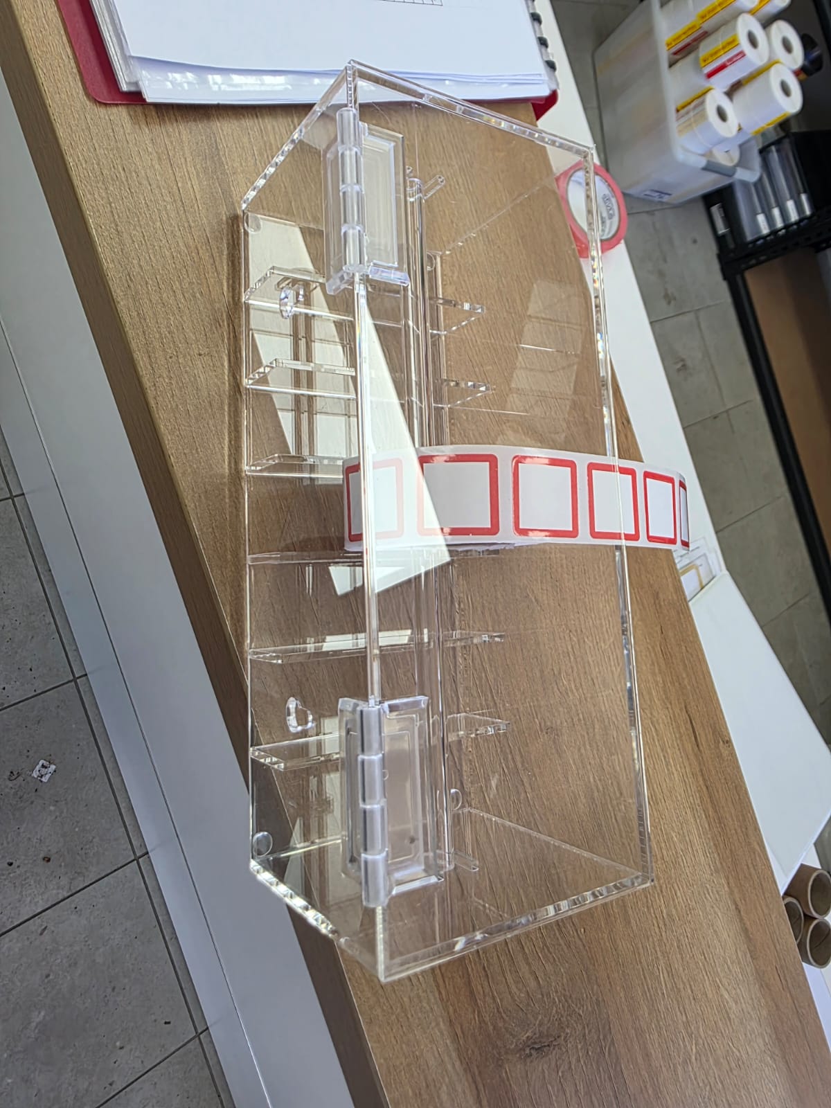 Label roll holder