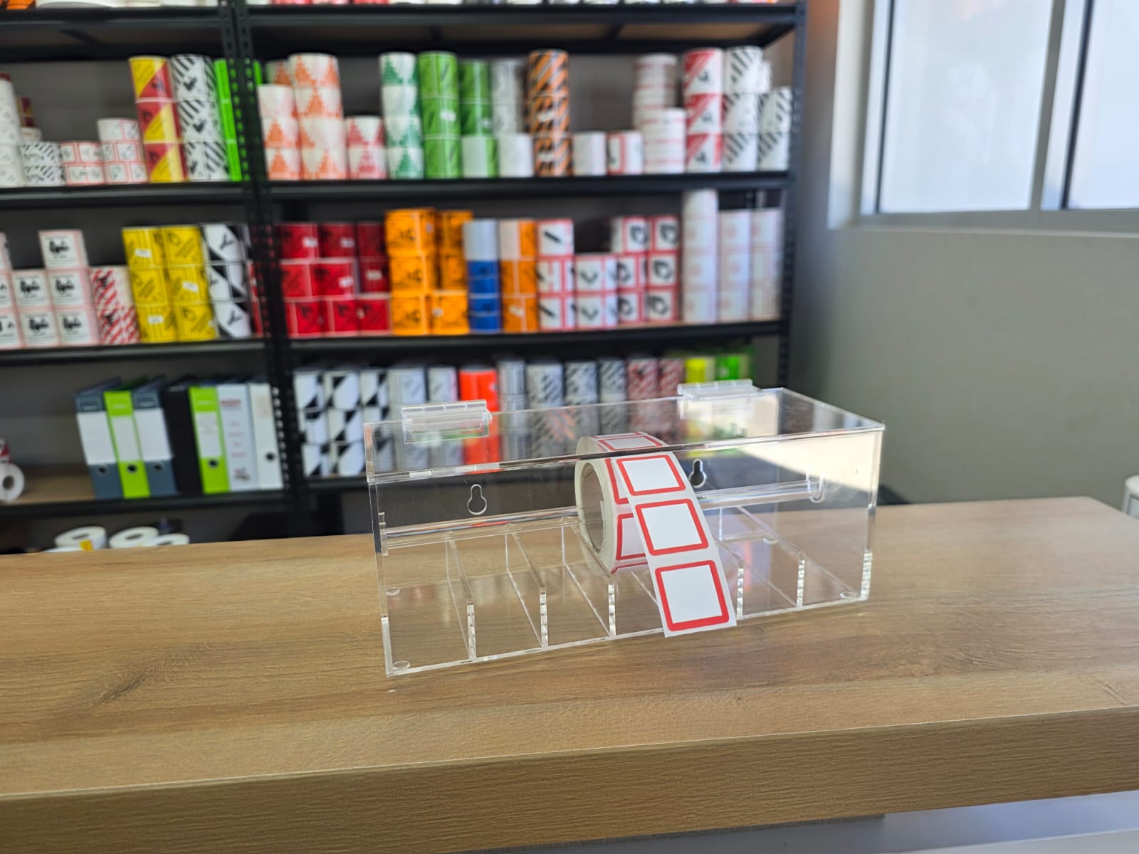 Label roll holder
