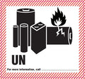 Battery Caution Label UN Blank (110mm x 120mm)