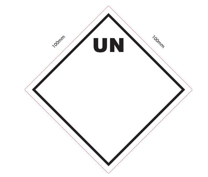 UN Label 100mm perm paper 500 per roll for warehouse and shipping use – PDQ Labels Australia