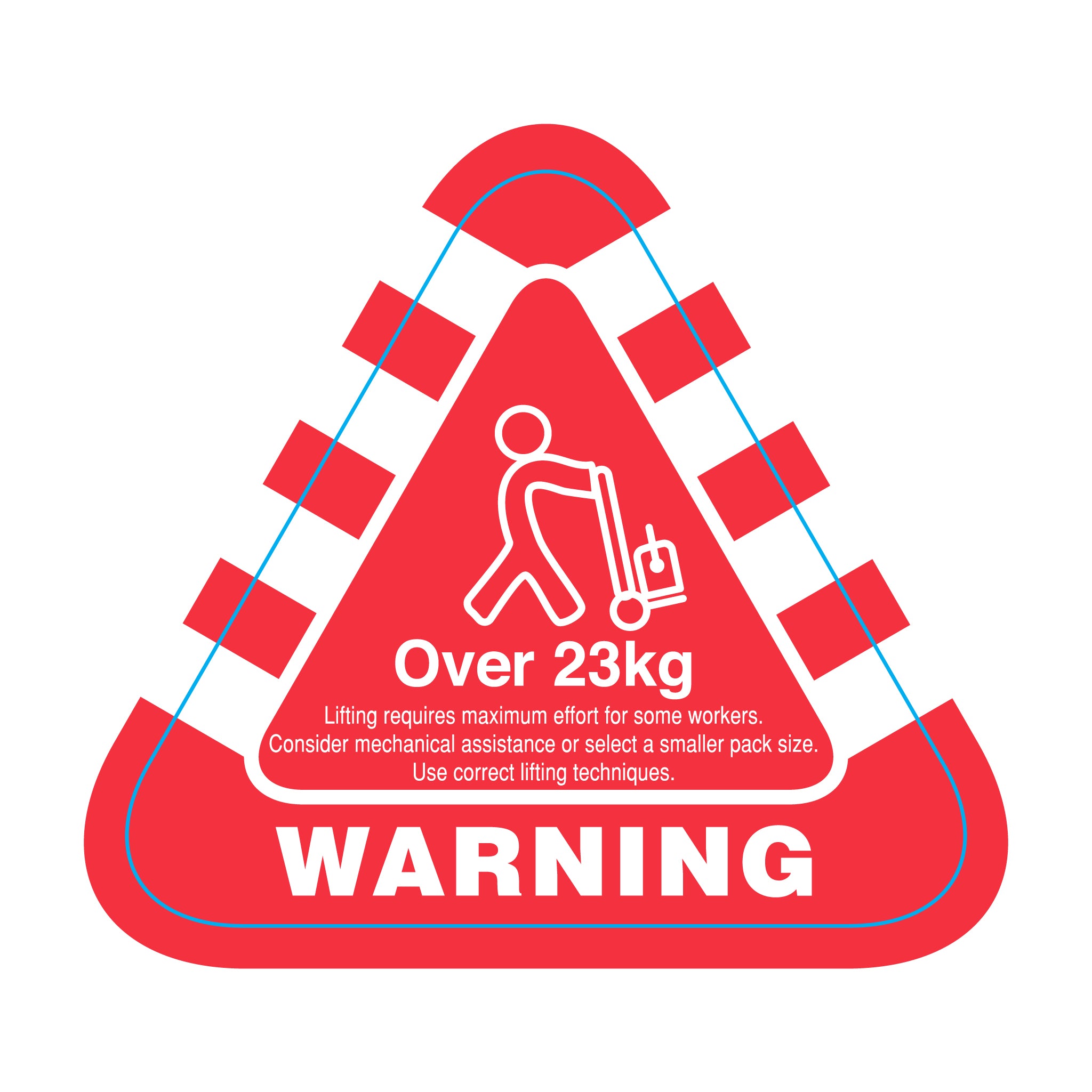Weight Labels Over 23kg – PDQ Label Printing Company