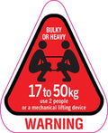 Weight Labels 17 to 50kg