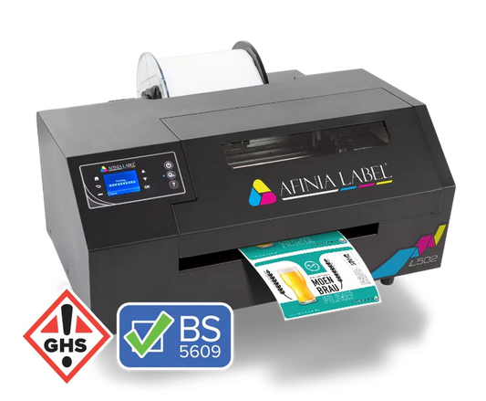 Afinia L502 Label Printer with HP DuraPrime Duo-Ink Technology - Dye Ink