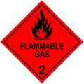 a. Flammable Gas 2 (Model No 2.1) 100mm perm paper
