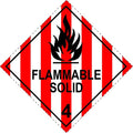 Flammable Solid 4 50mm perm paper