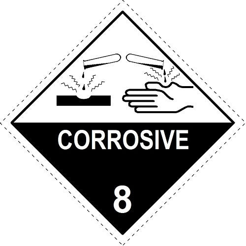 Corrosive 8 50mm perm paper