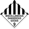 Miscellaneous Dangerous Goods 9 (With text) 100mm perm paper